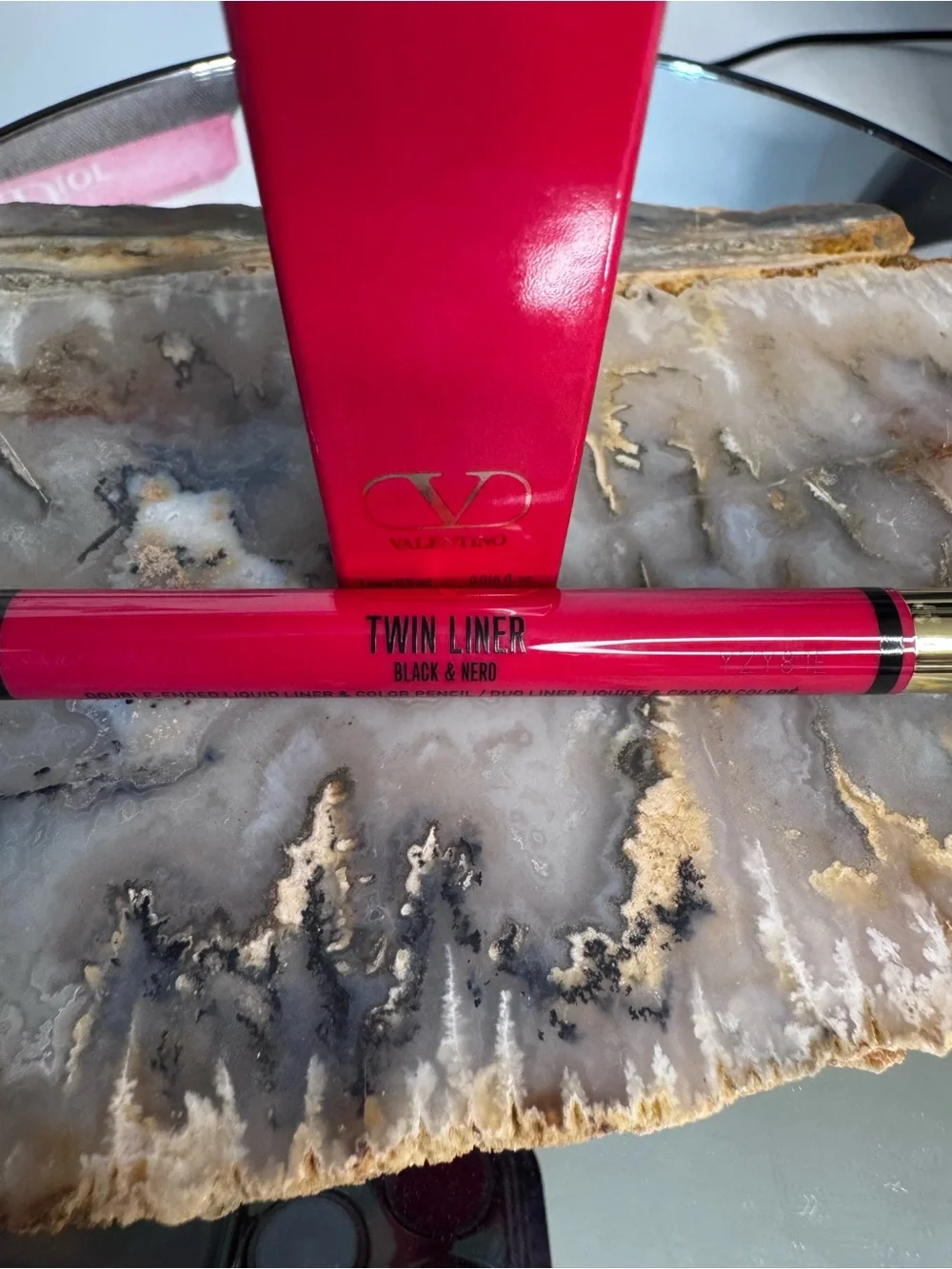 Valentino Bright Pink Twin Liner Picture Frame Accent